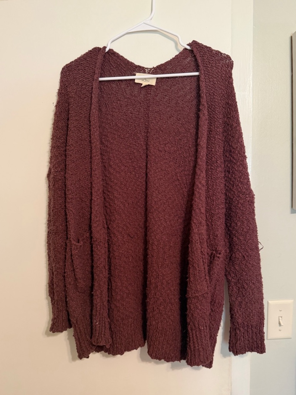 Cozy Purple Cardigan